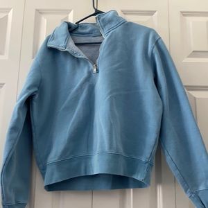 Quarterzip, brandy melville, light blue, soft